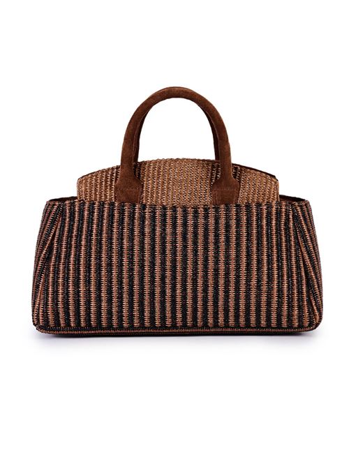 Jacquard raffia shopping bag VIAMAILBAG | LIZZYROVERG02