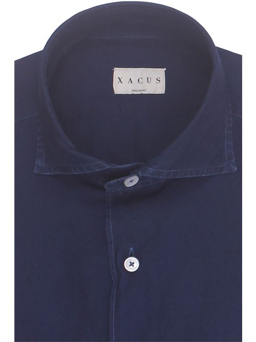 camicia indaco in mussola di cotone XACUS | 21124ML721003