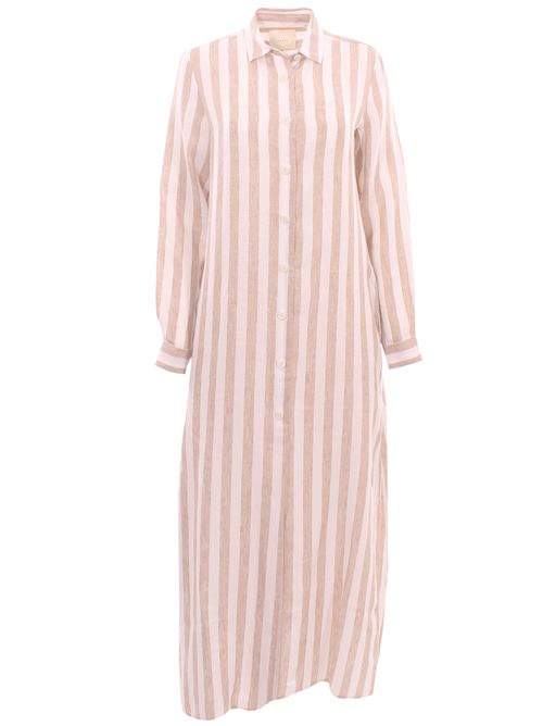 striped linen dress XACUS | HEIDI25215001