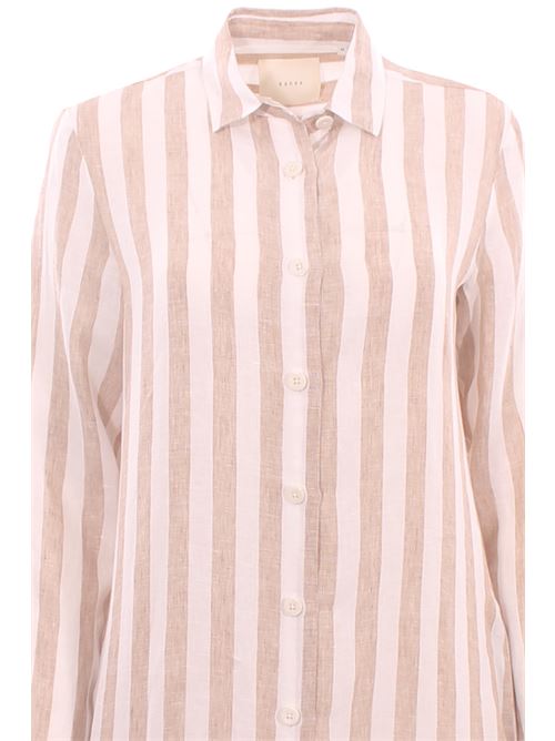 Abito heidi in lino disegno riga XACUS | HEIDI25215001