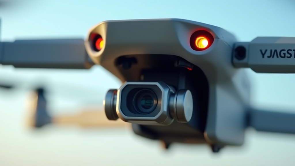 4K drone landscape with sunset background