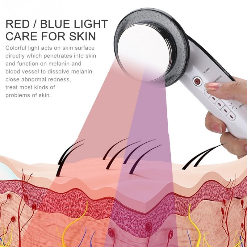 red and blue light beneficial for the skin