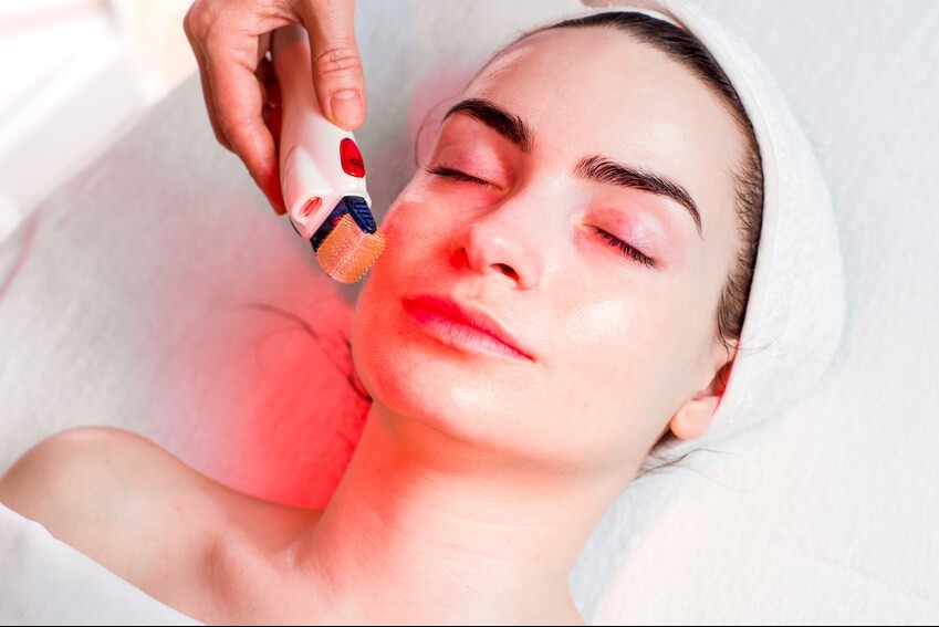 red light therapy device for face