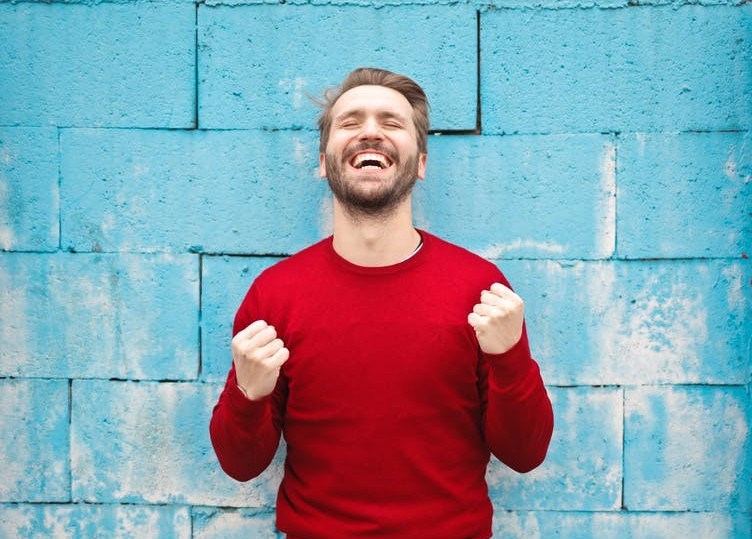 happy after using infrared mat
