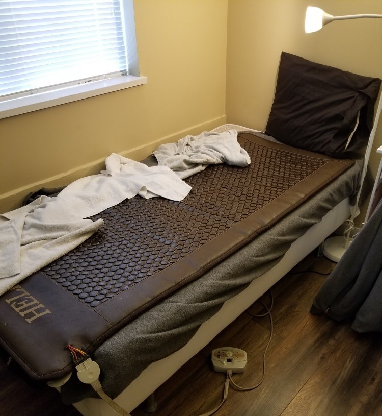 infrared mat on bed