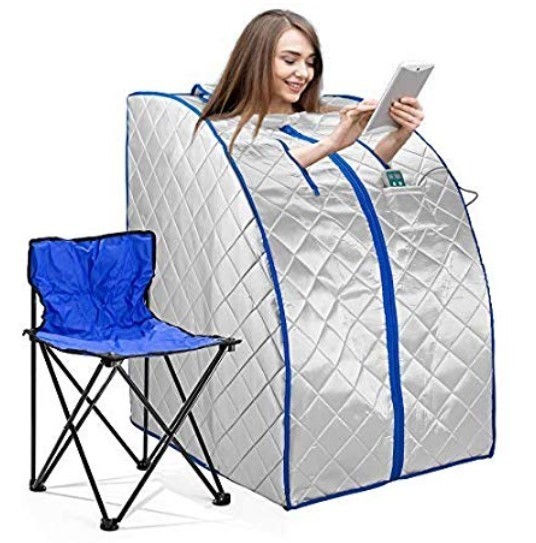 Infrared FAR IR Negative Ion Portable Indoor Personal Spa Sauna by Durherm