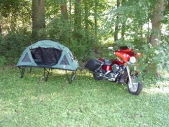 motorcycle camping cot