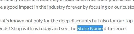 About Us Error