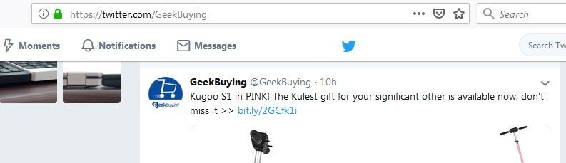 GeekBuying's Twitter Account