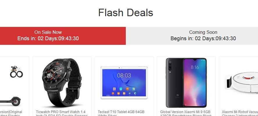 Flash-Deals On GeekBuying