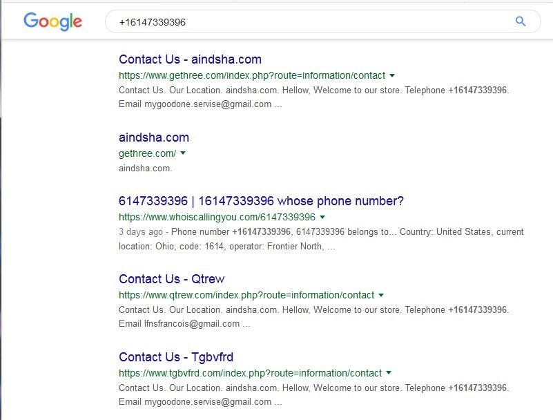 Search Engine Results