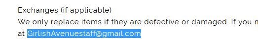 Girlish Avenue's Email Address