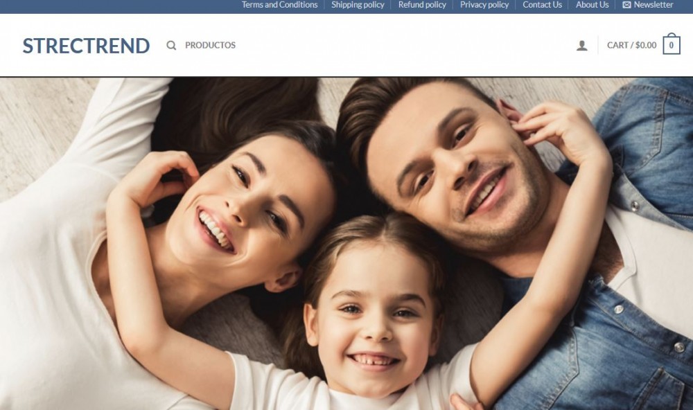 Strectrend.com's main page