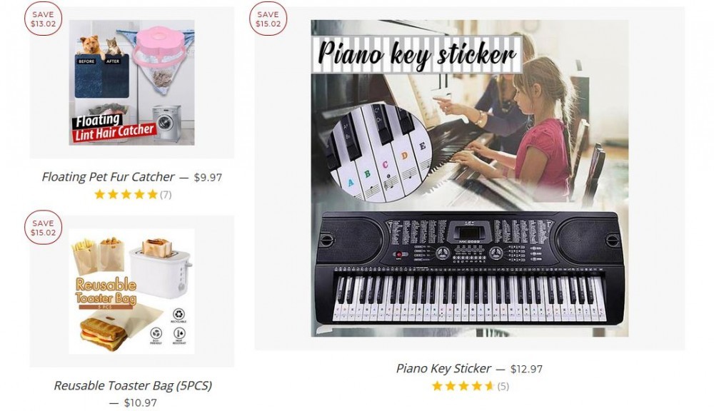 Various products discounted