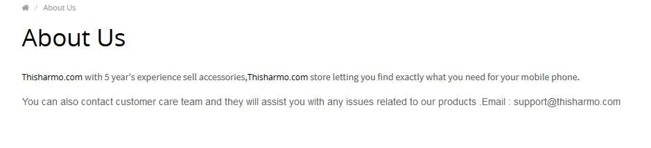 About ThisHarmo.com Page
