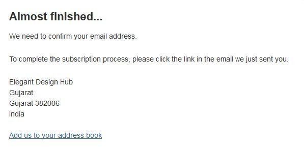 Newsletter Signup Info