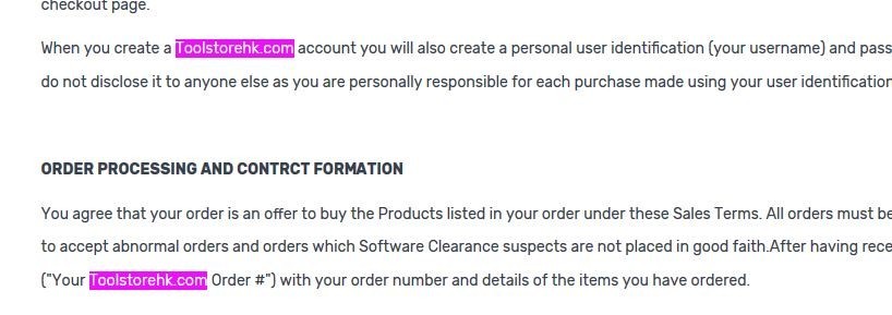 Terms Of Service