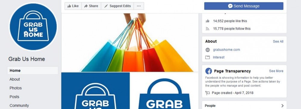 Grab Us Home's Facebook Page