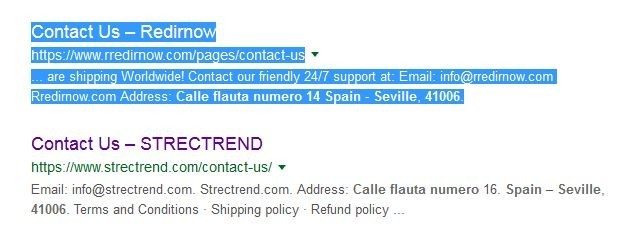 Redirnow's contact info