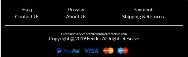 Website's Footer