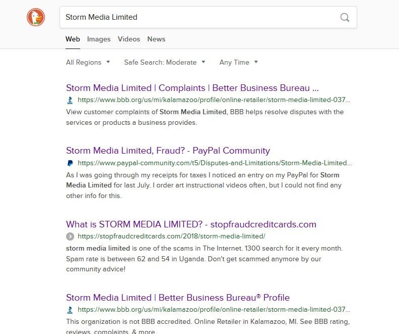 Search Results For Storm Media Limited