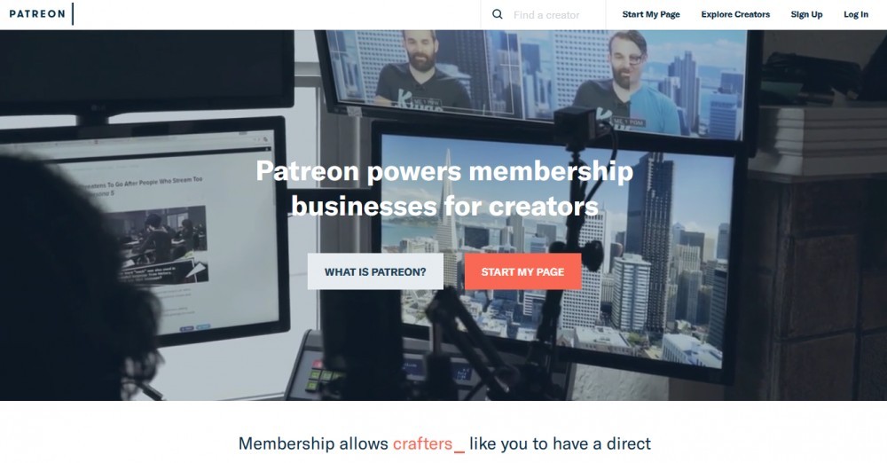 Patreon Front Page
