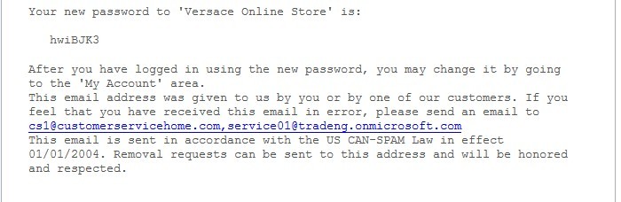 Scammer's Email Address