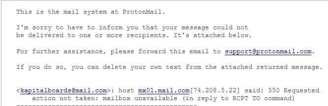 Not A Valid Email Address