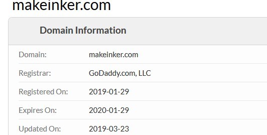 Data Saying The Website Was Started In 2019
