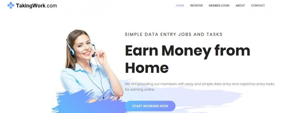 TakingWork.com's Main Page