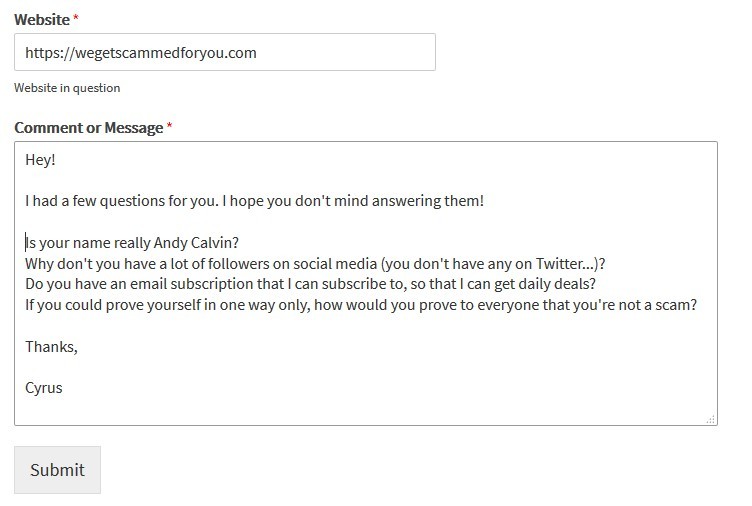 Contacting myself