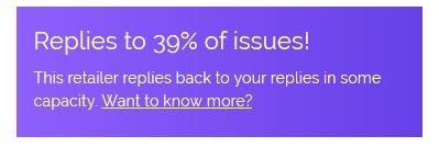 Replying back 39% of the time