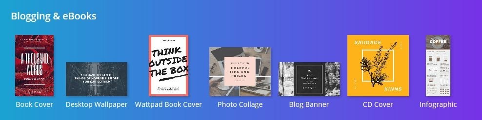 Use Canva to create professional eBook covers