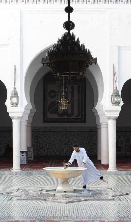 Man at a mosque Man at a mosque