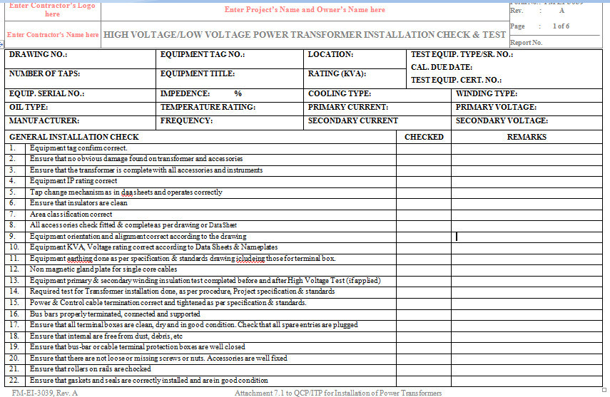 What Is An ITP In Construction Inspection And Test Plan What Is An ITP In Construction Inspection And Test Plan