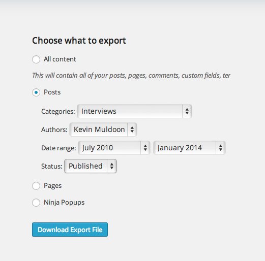 How to Move Posts and Pages From One WordPress Site to Another