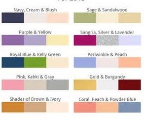 Wedding Color Ideas - Color Chart