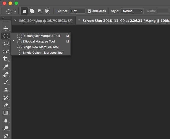 How To Create A Round Image In Photoshop - Using The Elliptical Marquee Tool