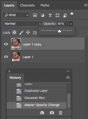 Gaussian Blur Photoshop Tutorial - Changing Opacity 