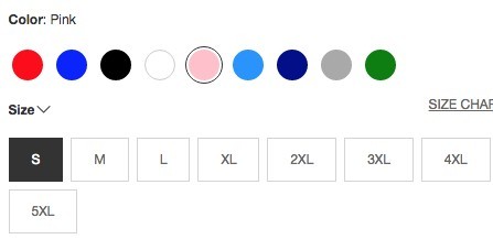 Bridesmaid Dress - Color Chart