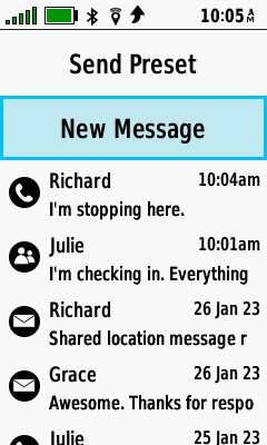 GPSMAP 66i New Message