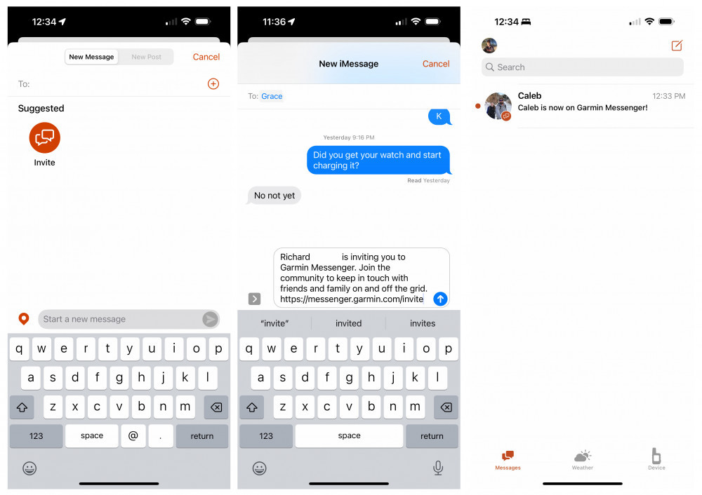 Share Garmin Messenger App with Friends & Family Share Garmin Messenger App with Friends & Family
