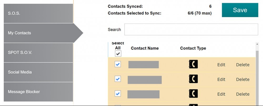SPOT | Personal Contacts