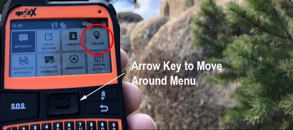 SPOT X Check-In Function
