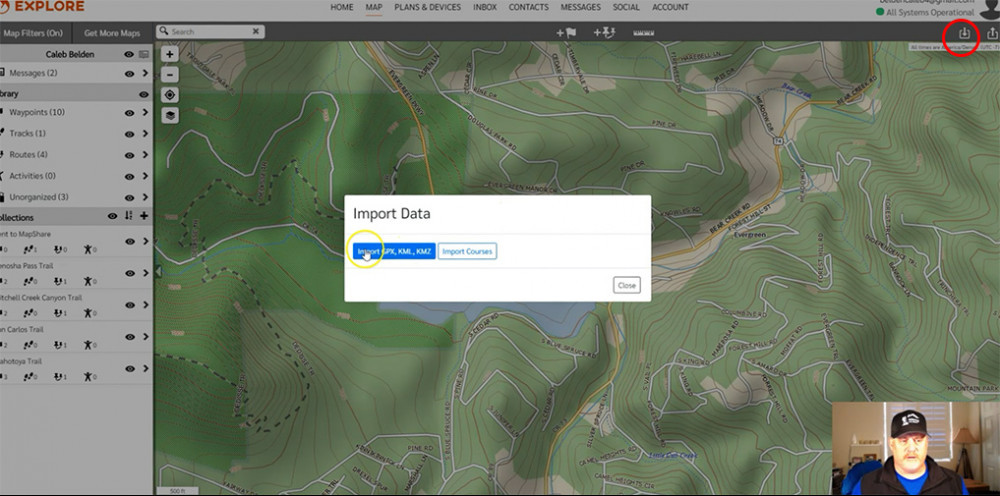 Import GPX File Import GPX File