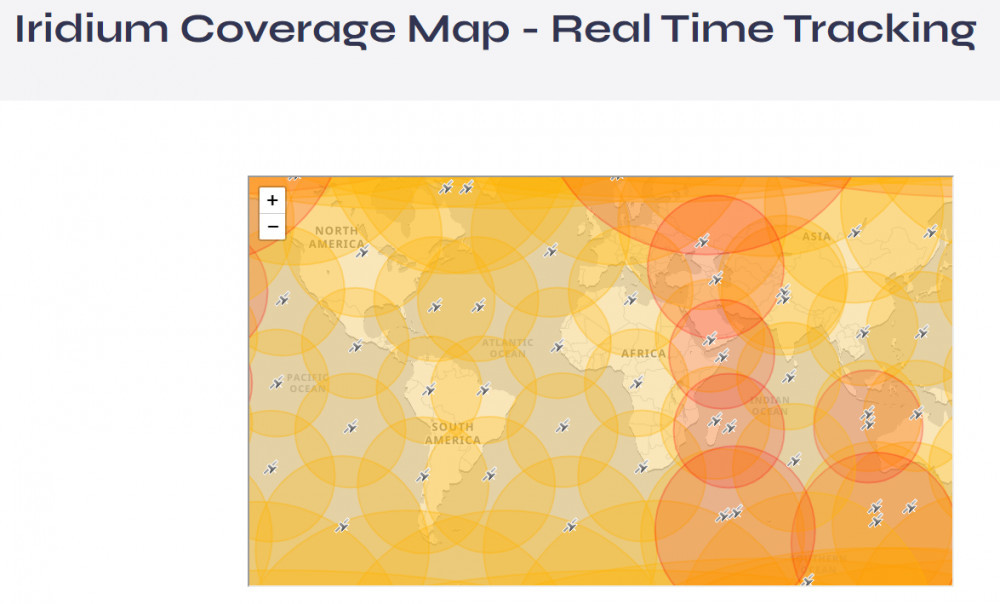 Iridium Satellite Coverage Map