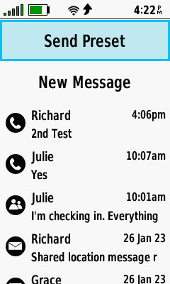 GPSMAP 66i Send Preset