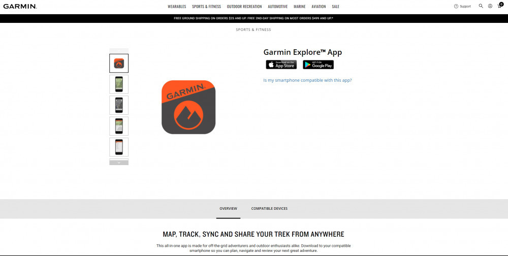 Garmin Explore App Garmin Explore App