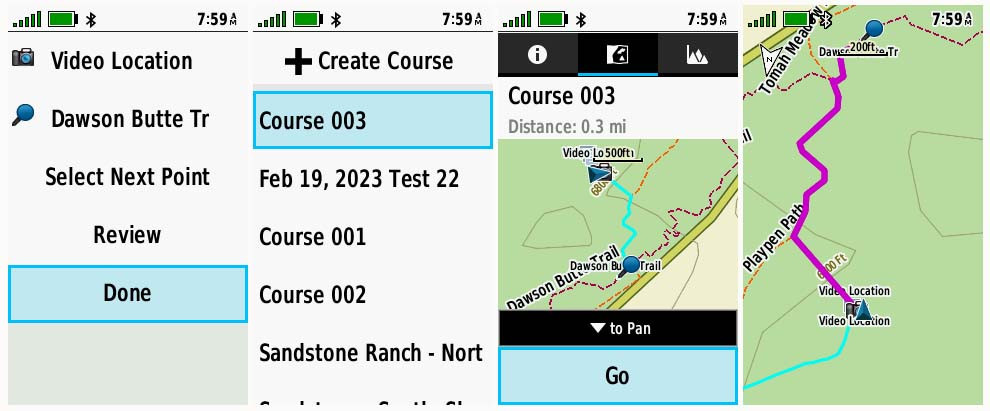 Garmin GPSMAP 66i Create Course by Roads & Trails Garmin GPSMAP 66i Create Course by Roads & Trails