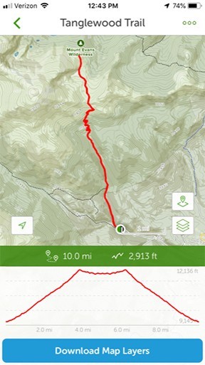 AllTrails App - Map View